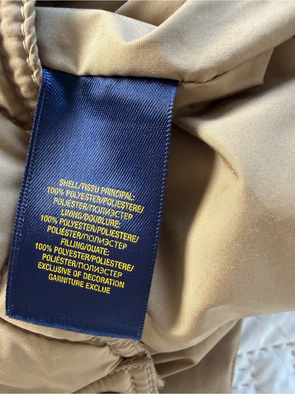 Ralph Lauren Quilted Jacket in Tan - Picture 8 of 12